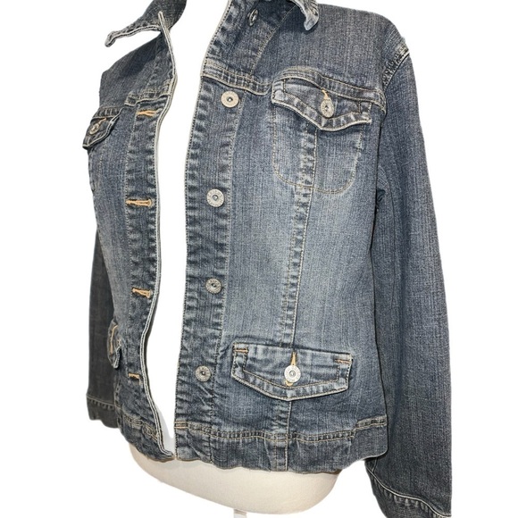 Chicos Platinum Denim - Heavy Weight - Fitted - Size 1 (Traditional Small) - Picture 2 of 10